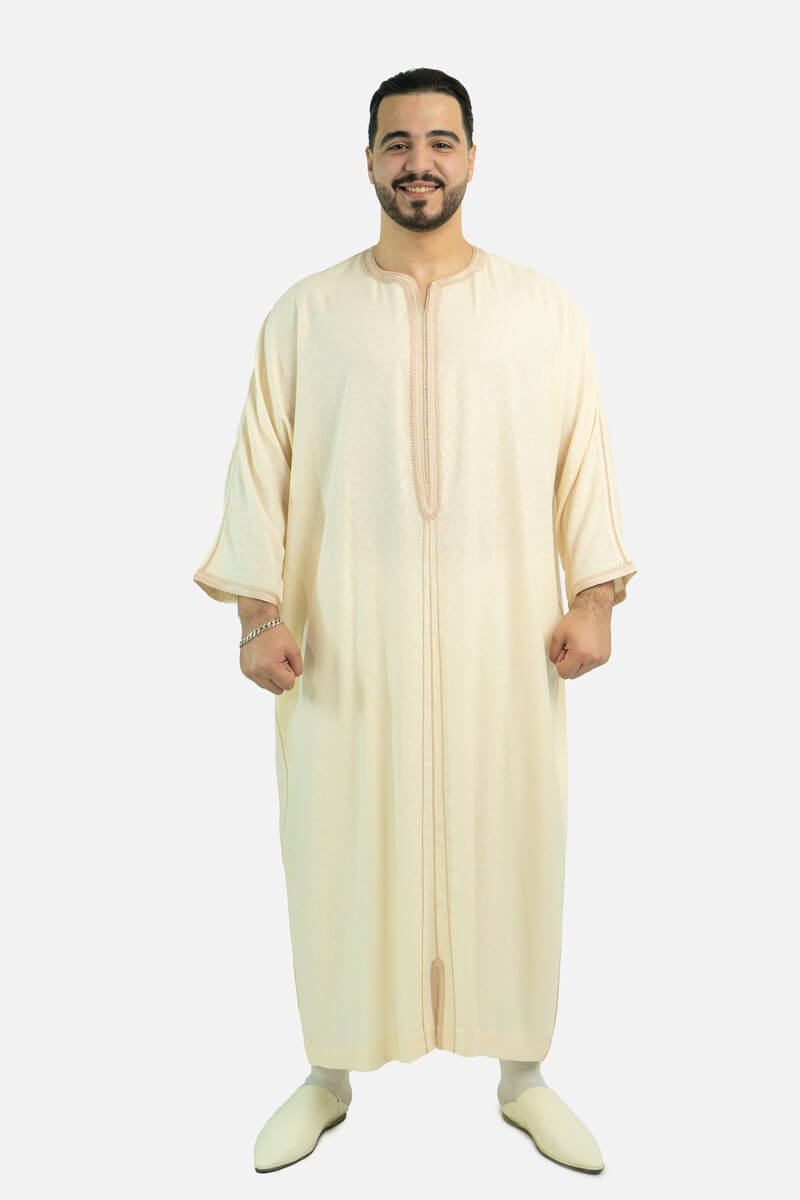 كندورة لولان 100% يدوية الصنع ـ بيج