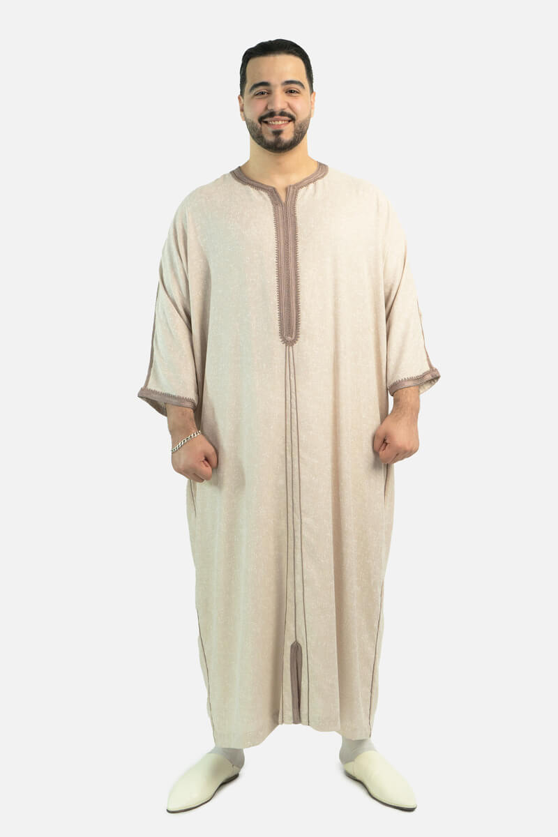 كندورة لولان 100% يدوية الصنع ـ بني