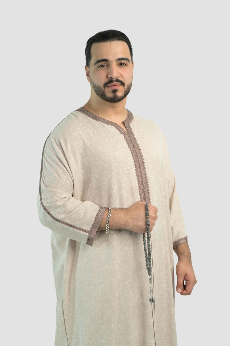 كندورة لولان 100% يدوية الصنع ـ بني