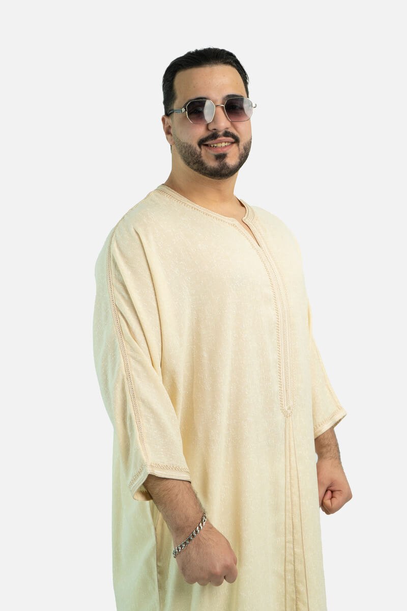 كندورة لولان 100% يدوية الصنع ـ بيج
