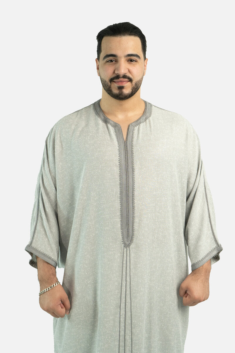 كندورة لولان 100% يدوية الصنع ـ رمادي