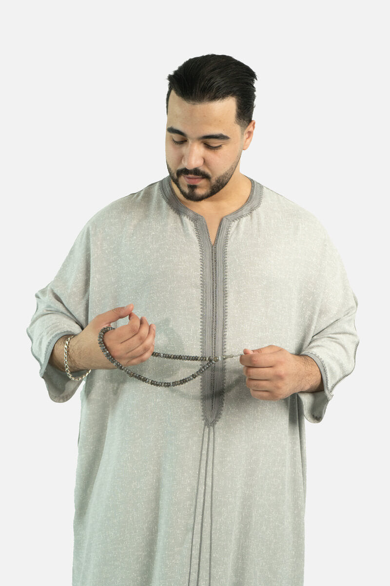 كندورة لولان 100% يدوية الصنع ـ رمادي
