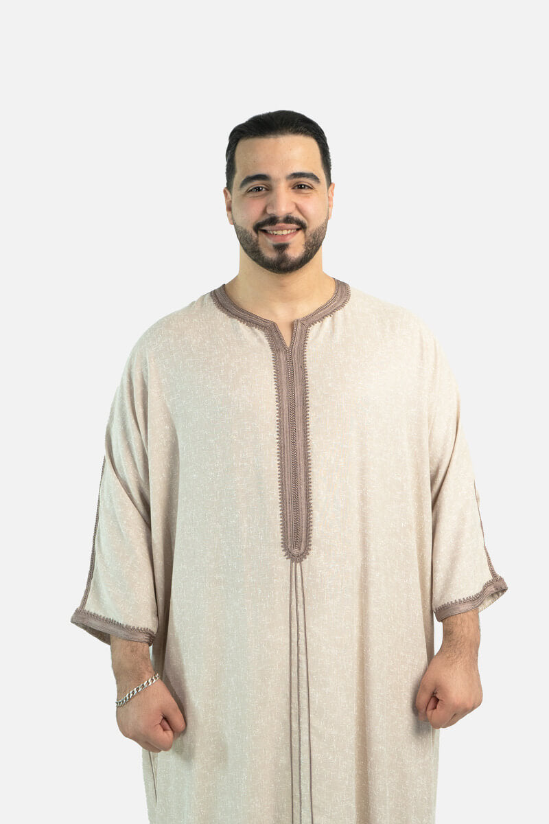كندورة لولان 100% يدوية الصنع ـ بني