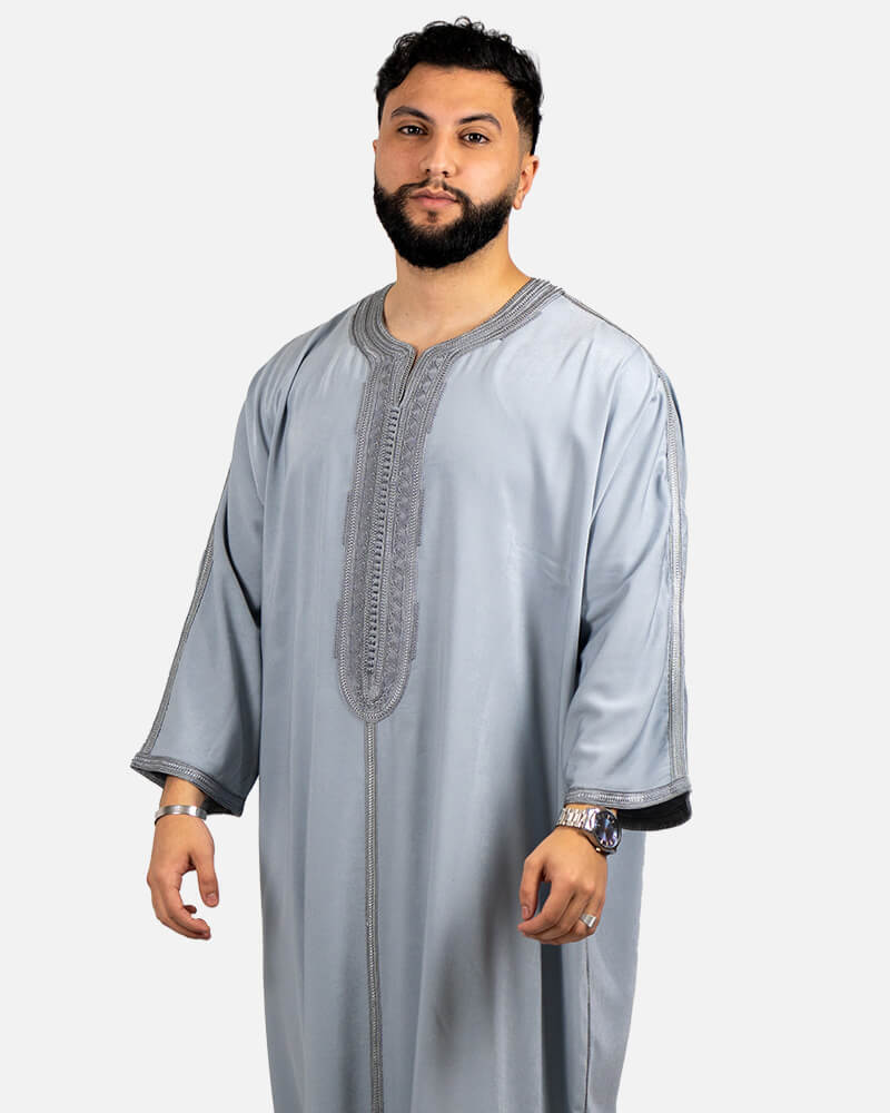 كندورة المليفة إكسترا 100% يدوية الصنع ـ رمادي