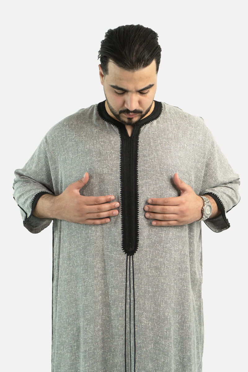كندورة لولان 100% يدوية الصنع ـ أسود
