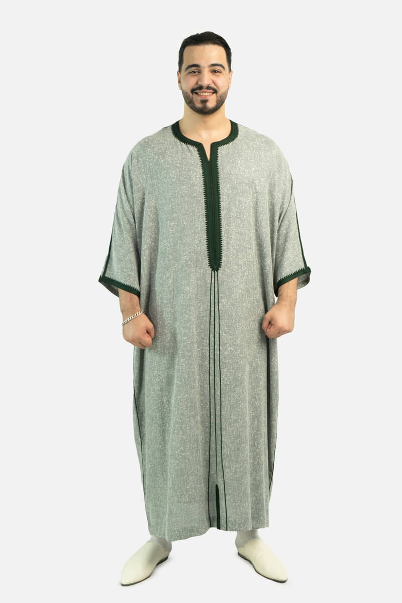 كندورة لولان 100% يدوية الصنع ـ أخضر